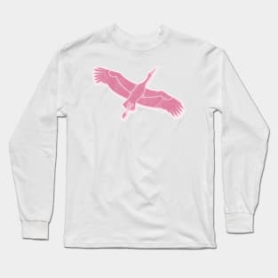 Pink Stork pattern Long Sleeve T-Shirt